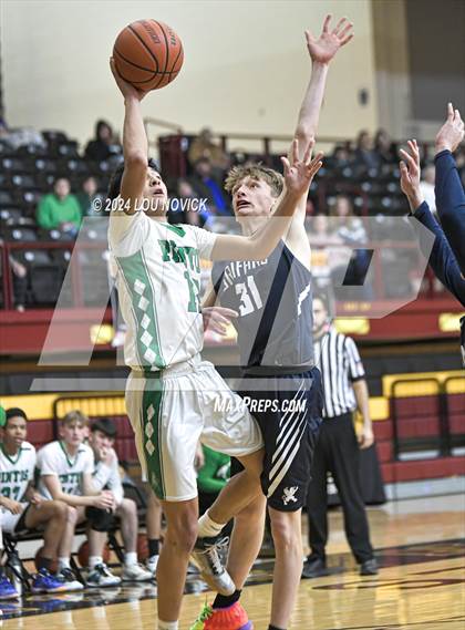 Thumbnail 2 in Santa Fe Prep vs. Moriarty (Braves Invitational at Santa Fe Indian School) photogallery.