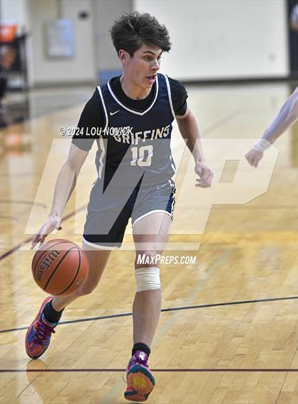 Thumbnail 2 in Santa Fe Prep vs. Moriarty (Braves Invitational at Santa Fe Indian School) photogallery.