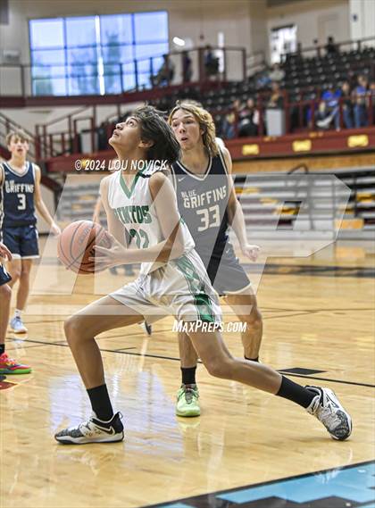 Thumbnail 2 in Santa Fe Prep vs. Moriarty (Braves Invitational at Santa Fe Indian School) photogallery.