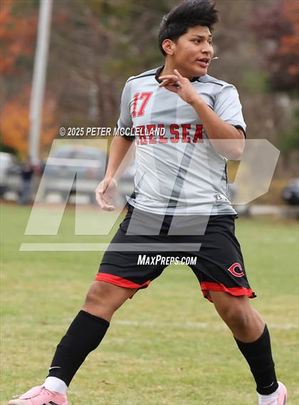 Thumbnail 2 in Chelsea vs Masconomet Regional (MIAA Division 2 Round of 32) photogallery.