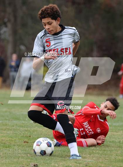 Thumbnail 3 in Chelsea vs Masconomet Regional (MIAA Division 2 Round of 32) photogallery.