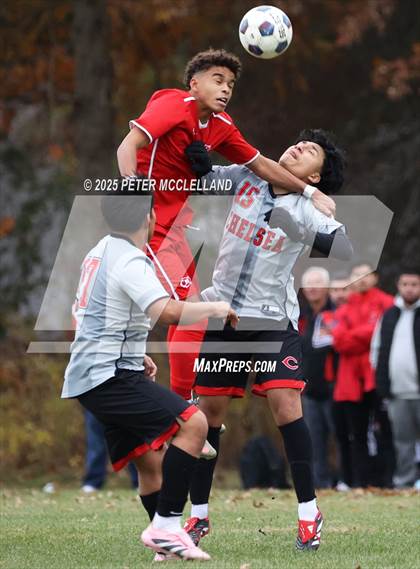Thumbnail 2 in Chelsea vs Masconomet Regional (MIAA Division 2 Round of 32) photogallery.