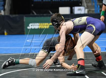 Thumbnail 2 in CIF Southern Section Masters Wrestling Championships (Semifinals) photogallery.