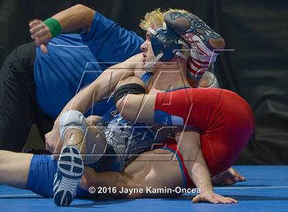 Thumbnail 3 in CIF Southern Section Masters Wrestling Championships (Semifinals) photogallery.