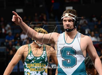 Thumbnail 2 in CIF Southern Section Masters Wrestling Championships (Semifinals) photogallery.