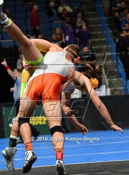 Thumbnail 3 in CIF Southern Section Masters Wrestling Championships (Semifinals) photogallery.