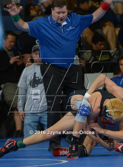Thumbnail 3 in CIF Southern Section Masters Wrestling Championships (Semifinals) photogallery.