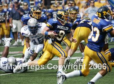 Thumbnail 1 in Byrnes (SC) vs. Archbishop Moeller (Ohio vs USA Challenge) photogallery.
