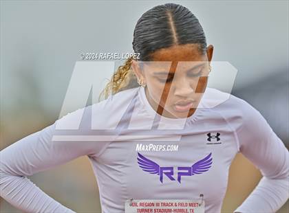 Thumbnail 1 in UIL Track & Field 6A Region 3 Regional Final Preliminaries (100 Meter Hurdles) photogallery.