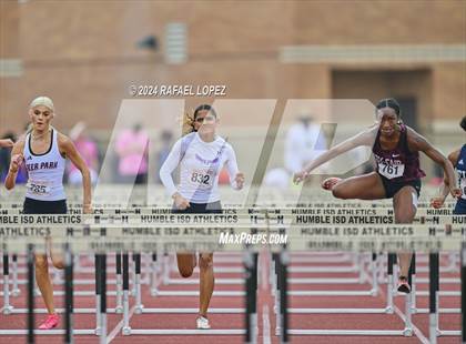 Thumbnail 2 in UIL Track & Field 6A Region 3 Regional Final Preliminaries (100 Meter Hurdles) photogallery.