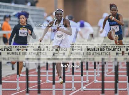 Thumbnail 2 in UIL Track & Field 6A Region 3 Regional Final Preliminaries (100 Meter Hurdles) photogallery.