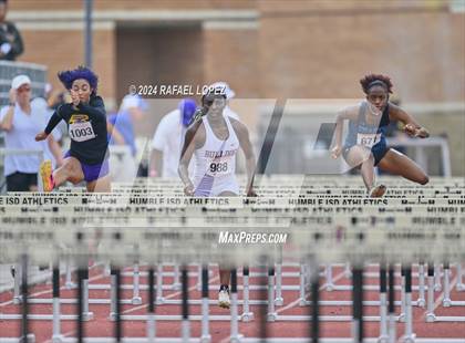 Thumbnail 2 in UIL Track & Field 6A Region 3 Regional Final Preliminaries (100 Meter Hurdles) photogallery.