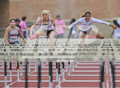 Thumbnail 2 in UIL Track & Field 6A Region 3 Regional Final Preliminaries (100 Meter Hurdles) photogallery.