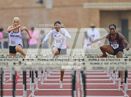 Thumbnail 3 in UIL Track & Field 6A Region 3 Regional Final Preliminaries (100 Meter Hurdles) photogallery.