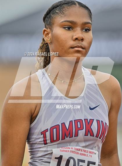 Thumbnail 2 in UIL Track & Field 6A Region 3 Regional Final Preliminaries (100 Meter Hurdles) photogallery.