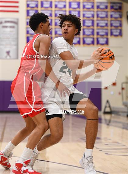 Thumbnail 1 in Clayton Valley Charter vs. Bishop Manogue (The Holiday Classic 2022) photogallery.