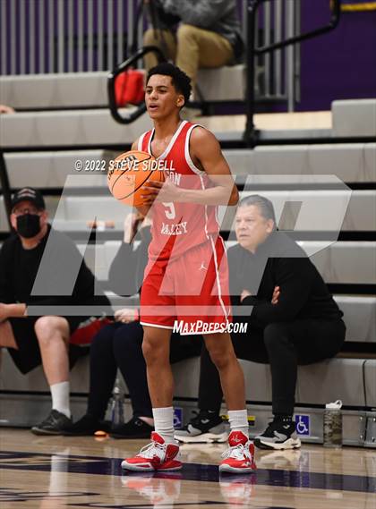 Thumbnail 2 in Clayton Valley Charter vs. Bishop Manogue (The Holiday Classic 2022) photogallery.