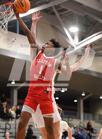 Thumbnail 1 in Clayton Valley Charter vs. Bishop Manogue (The Holiday Classic 2022) photogallery.