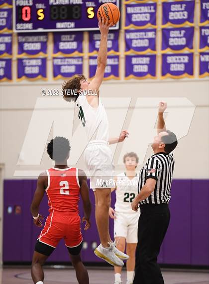 Thumbnail 3 in Clayton Valley Charter vs. Bishop Manogue (The Holiday Classic 2022) photogallery.