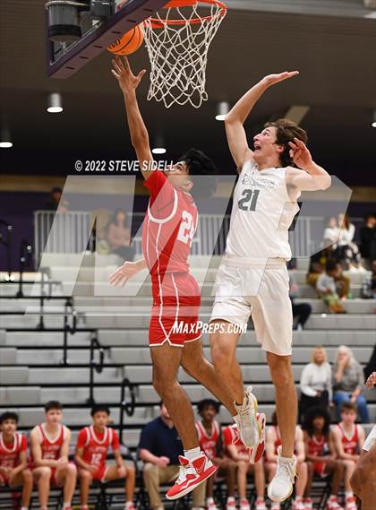 Thumbnail 1 in Clayton Valley Charter vs. Bishop Manogue (The Holiday Classic 2022) photogallery.