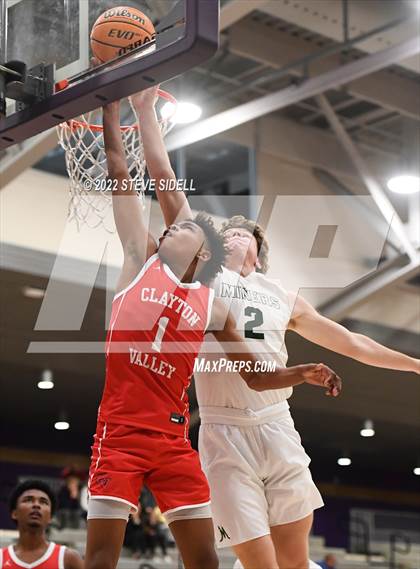 Thumbnail 2 in Clayton Valley Charter vs. Bishop Manogue (The Holiday Classic 2022) photogallery.