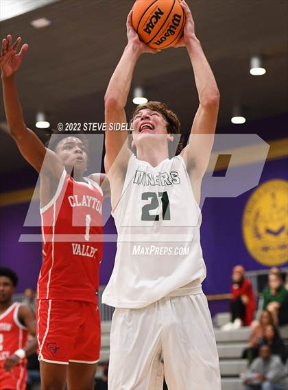 Thumbnail 1 in Clayton Valley Charter vs. Bishop Manogue (The Holiday Classic 2022) photogallery.
