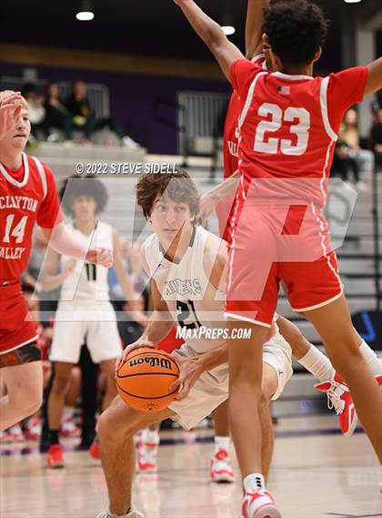 Thumbnail 2 in Clayton Valley Charter vs. Bishop Manogue (The Holiday Classic 2022) photogallery.