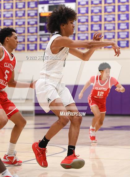 Thumbnail 1 in Clayton Valley Charter vs. Bishop Manogue (The Holiday Classic 2022) photogallery.