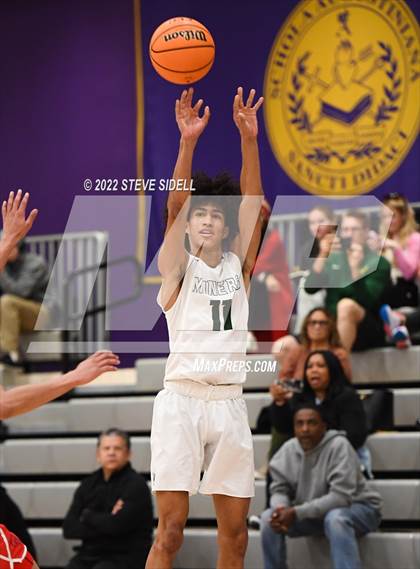 Thumbnail 1 in Clayton Valley Charter vs. Bishop Manogue (The Holiday Classic 2022) photogallery.