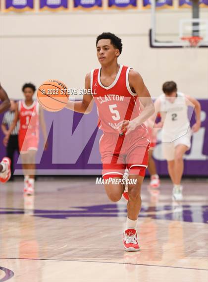 Thumbnail 2 in Clayton Valley Charter vs. Bishop Manogue (The Holiday Classic 2022) photogallery.