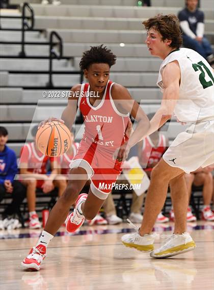 Thumbnail 1 in Clayton Valley Charter vs. Bishop Manogue (The Holiday Classic 2022) photogallery.