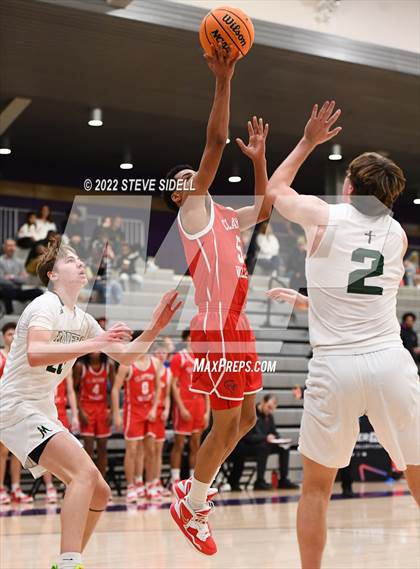 Thumbnail 2 in Clayton Valley Charter vs. Bishop Manogue (The Holiday Classic 2022) photogallery.