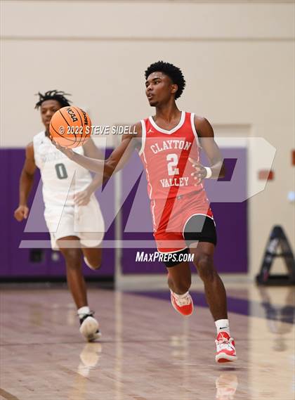 Thumbnail 2 in Clayton Valley Charter vs. Bishop Manogue (The Holiday Classic 2022) photogallery.