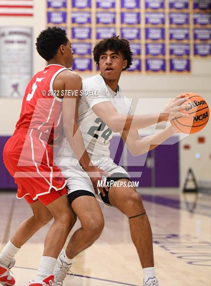 Thumbnail 3 in Clayton Valley Charter vs. Bishop Manogue (The Holiday Classic 2022) photogallery.