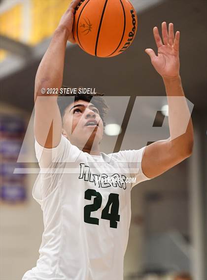 Thumbnail 3 in Clayton Valley Charter vs. Bishop Manogue (The Holiday Classic 2022) photogallery.