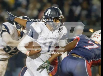Thumbnail 3 in Aquinas vs. Leuzinger (CIF SS Division 10 Semifinal Playoff) photogallery.