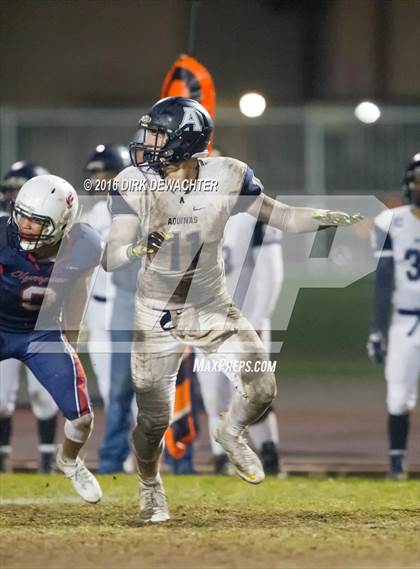 Thumbnail 3 in Aquinas vs. Leuzinger (CIF SS Division 10 Semifinal Playoff) photogallery.