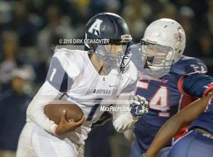 Thumbnail 2 in Aquinas vs. Leuzinger (CIF SS Division 10 Semifinal Playoff) photogallery.