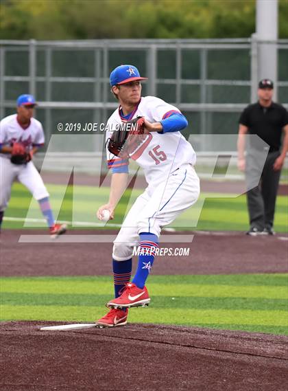 Thumbnail 1 in Reagan [Ronald] vs Hays (UIL Class 6A Bi District) photogallery.
