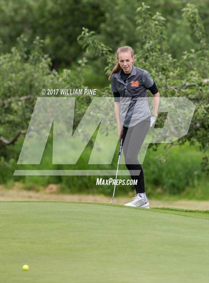 Thumbnail 2 in Section 9 Girls Golf Championship (Day 2) photogallery.