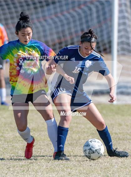 Thumbnail 2 in Purnell Swett vs Hoke County (Kickin for Cancer Jamboree) photogallery.