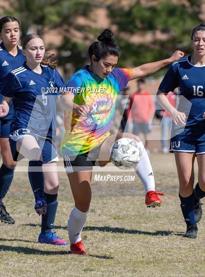 Thumbnail 3 in Purnell Swett vs Hoke County (Kickin for Cancer Jamboree) photogallery.