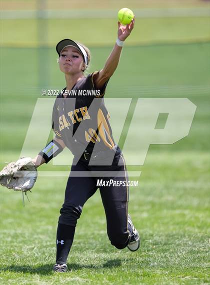 Thumbnail 2 in Spanish Fork vs. Wasatch (UHSAA 5A Softball Championships Bracket 1 - Round 2) photogallery.