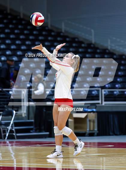Thumbnail 1 in Bellville vs. Decatur (UIL 4A Volleyball Division I Final) photogallery.