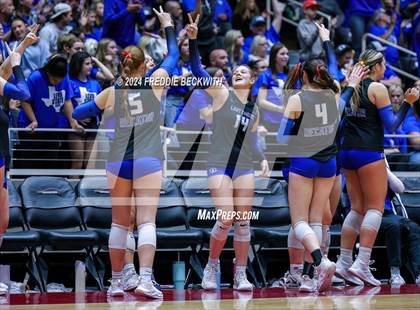 Thumbnail 1 in Bellville vs. Decatur (UIL 4A Volleyball Division I Final) photogallery.