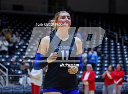 Thumbnail 3 in Bellville vs. Decatur (UIL 4A Volleyball Division I Final) photogallery.