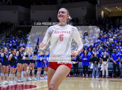 Thumbnail 3 in Bellville vs. Decatur (UIL 4A Volleyball Division I Final) photogallery.