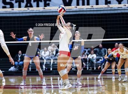 Thumbnail 2 in Bellville vs. Decatur (UIL 4A Volleyball Division I Final) photogallery.