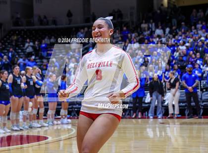 Thumbnail 2 in Bellville vs. Decatur (UIL 4A Volleyball Division I Final) photogallery.