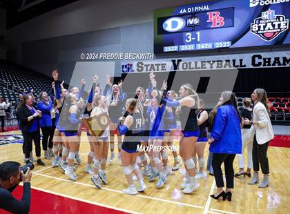 Thumbnail 1 in Bellville vs. Decatur (UIL 4A Volleyball Division I Final) photogallery.